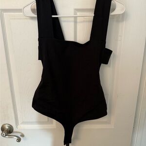 Free People Black Bodysuit